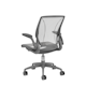 Pinstripe Mesh Silver World Task Chair, Adjustable Arms, Gray Frame,Silver,hi-res